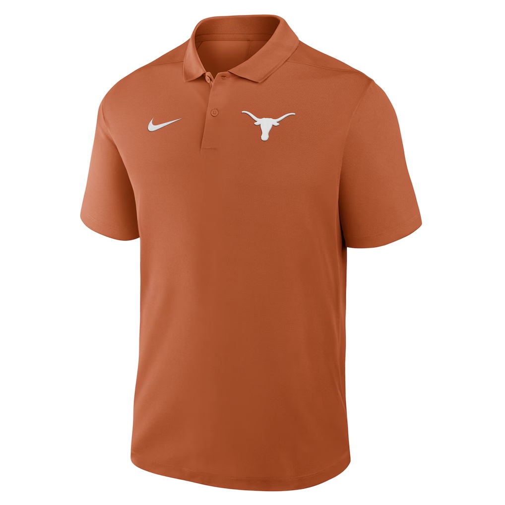 Texas Longhorns Nike Primetime Victory Primary Logo Performance Polo - Texas Orange