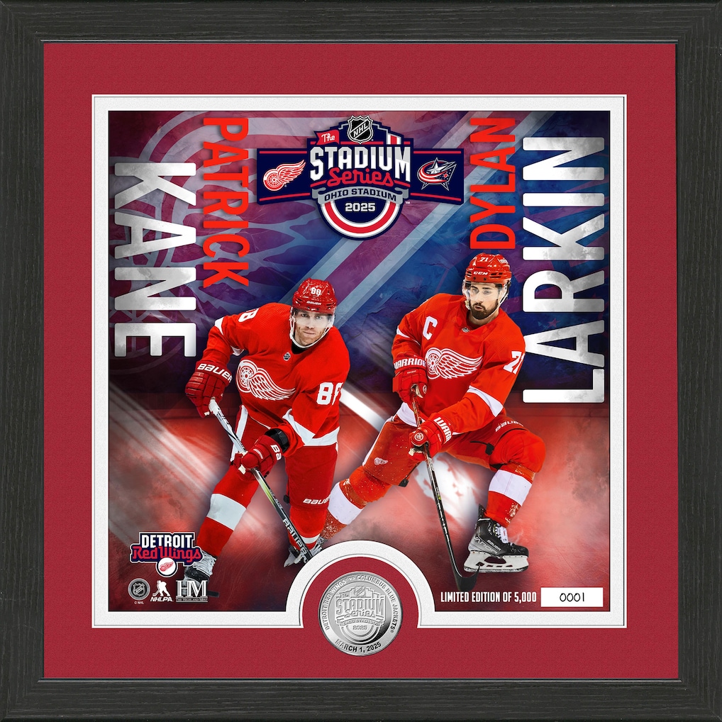 Detroit Red Wings Highland Mint 2025 NHL Stadium Series 13'' x 13'' Silver Coin Photo Mint