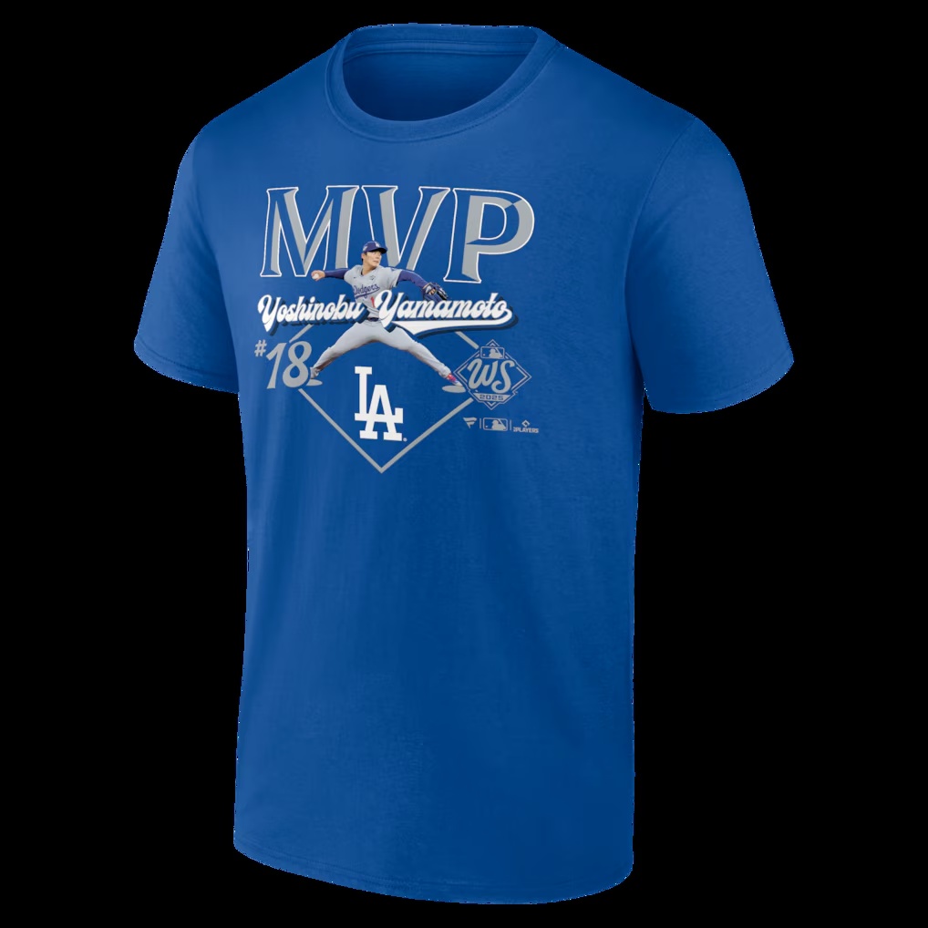 Yoshinobu Yamamoto Los Angeles Dodgers 2025 World Series MVP T-Shirt - Royal