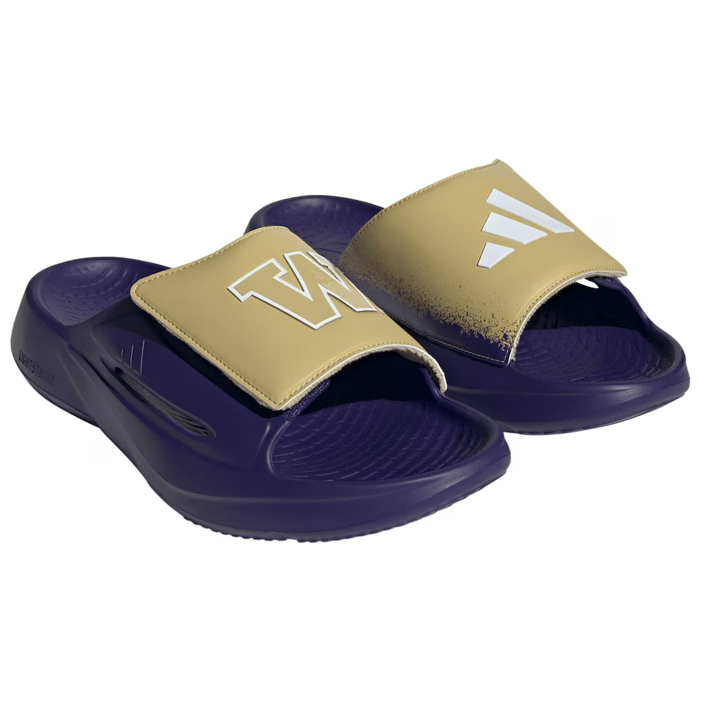 Washington Huskies adidas Unisex Lightblaze Slide Sandals - Purple