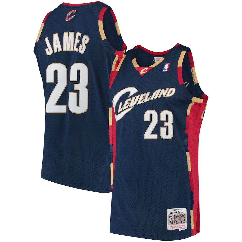 LeBron James Cleveland Cavaliers Mitchell & Ness Hardwood Classics Swingman Jersey - Navy