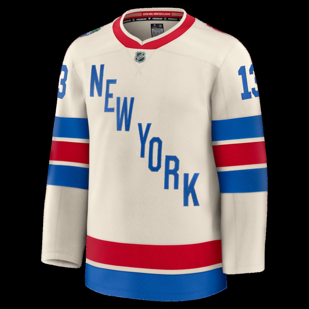 Alexis Lafreniere New York Rangers Fanatics 2026 NHL Winter Classic Premium Jersey - Beige