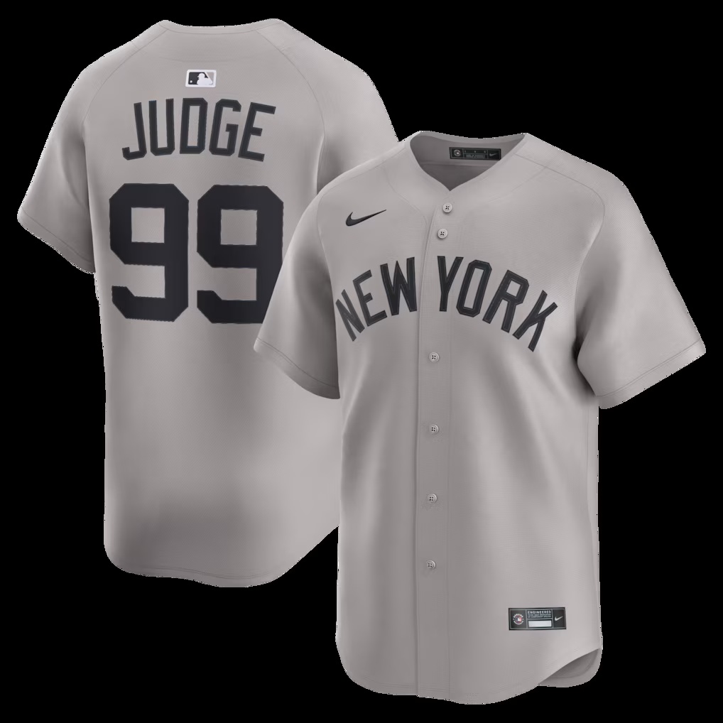 Aaron Judge New York Yankees Nike Road Limited Player Jersey - Gray