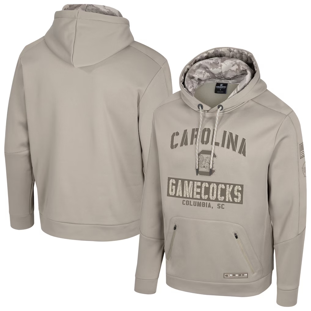 South Carolina Gamecocks Colosseum Operation Hat Trick Battalion Hoodie - Oatmeal