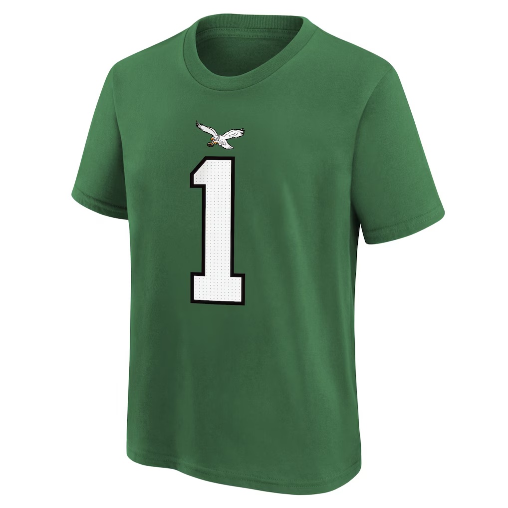 Jalen Hurts Philadelphia Eagles Nike Preschool Player Name & Number T-Shirt - Kelly Green