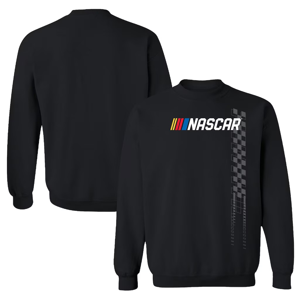 Checkered Flag SportsRace Day Sweatshirt - Black