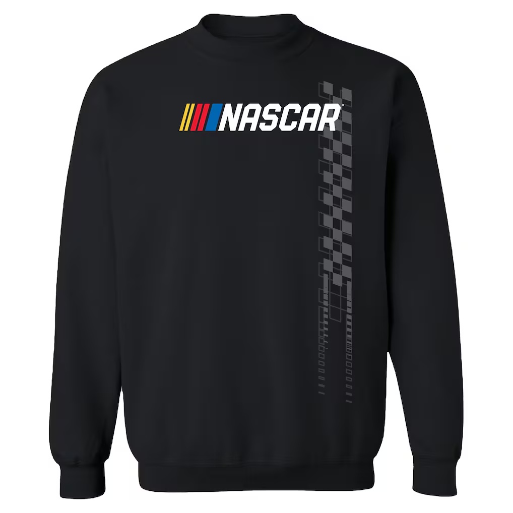 Checkered Flag SportsRace Day Sweatshirt - Black
