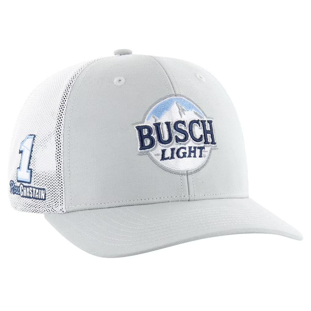 Ross Chastain '47 Busch Light Four Hit Trucker Adjustable Hat – Gray