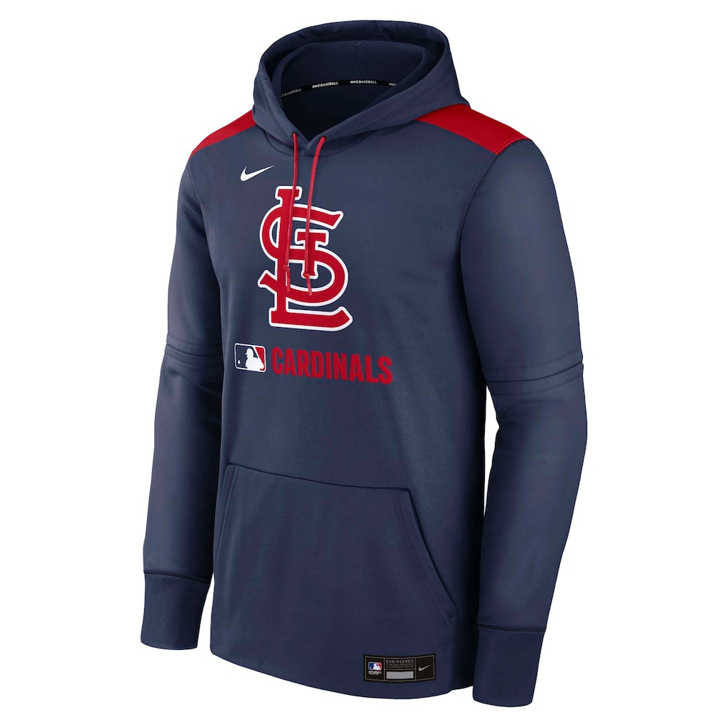 St. Louis Cardinals Nike Authentic Collection Performance Pullover Hoodie - Navy
