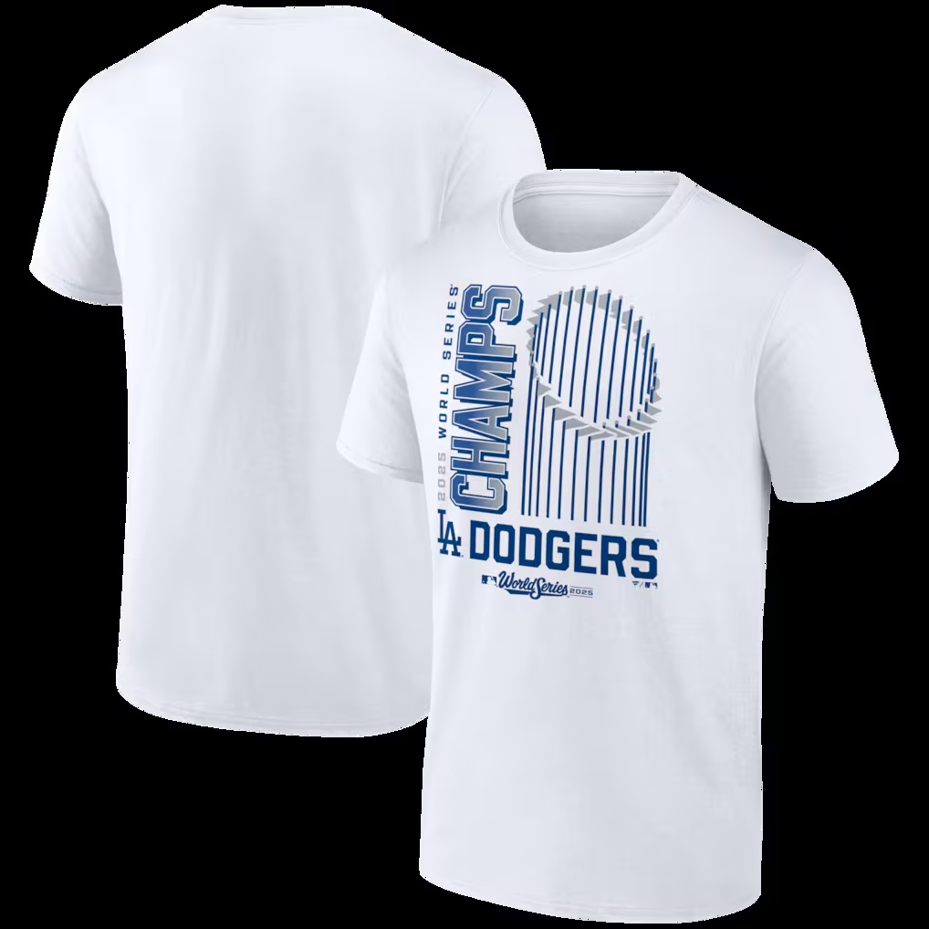 Los Angeles Dodgers 2025 World Series Champions Wild Pitch T-Shirt - White