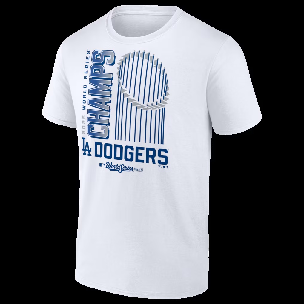 Los Angeles Dodgers 2025 World Series Champions Wild Pitch T-Shirt - White