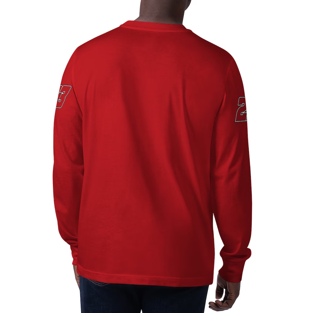 Bubba Wallace Starter Clutch Hit Graphic Long Sleeve T-Shirt - Red