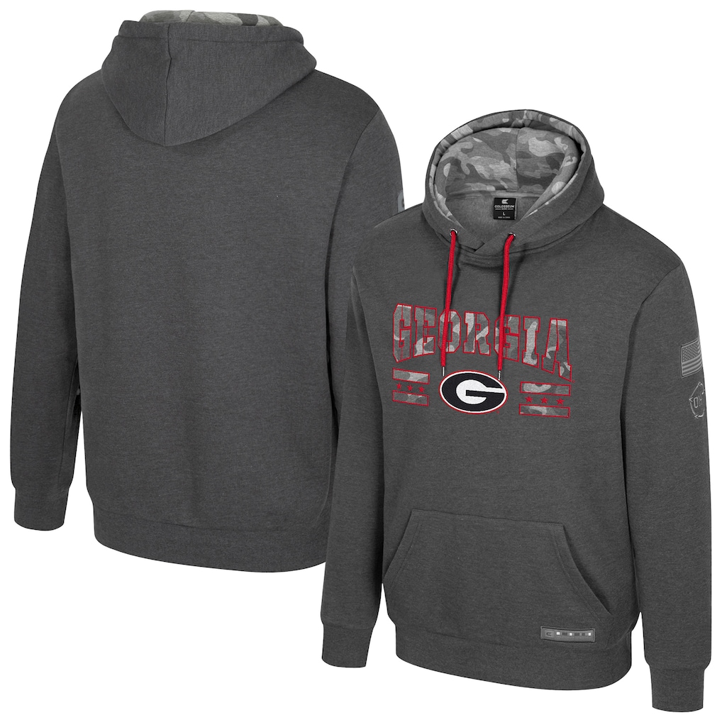 Georgia Bulldogs Colosseum Operation Hat Trick Squad Hoodie - Heather Charcoal
