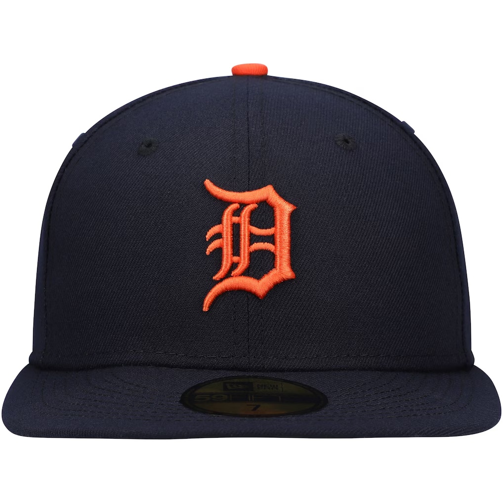 Detroit Tigers New Era Authentic Collection On-Field Road 59FIFTY Fitted Hat - Navy