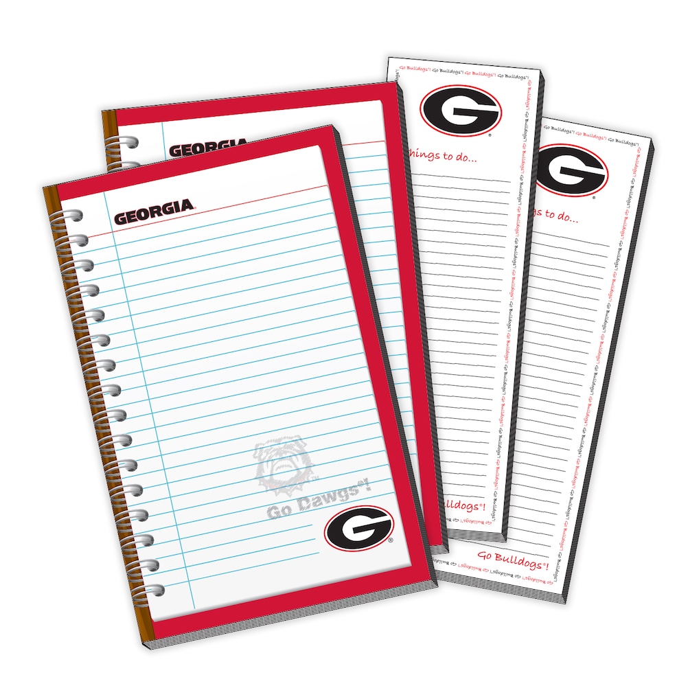 4650-Georgia-Bulldogs-4-Pack-Memo-Pad-Things-To-Do-Pad-1.jpg Georgia Bulldogs 4-Pack Memo Pad & Things To Do Pad