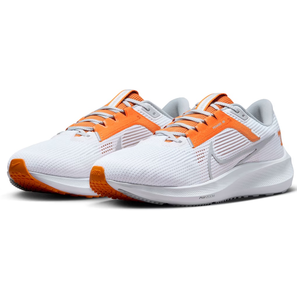Tennessee Volunteers Nike Unisex Zoom Pegasus 40 Running Shoe - White
