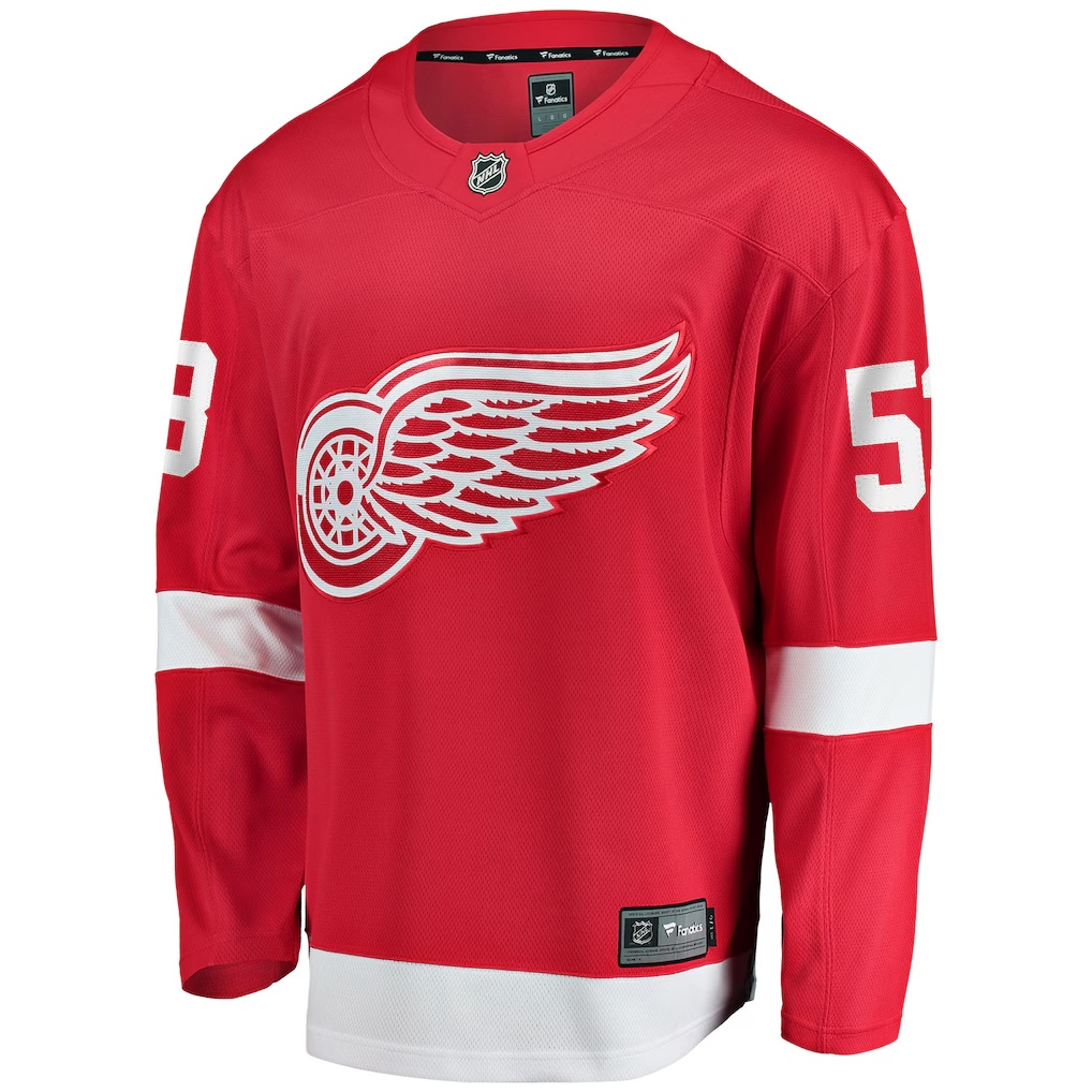 Moritz Seider Detroit Red Wings Fanatics Home Breakaway Player Jersey - Red