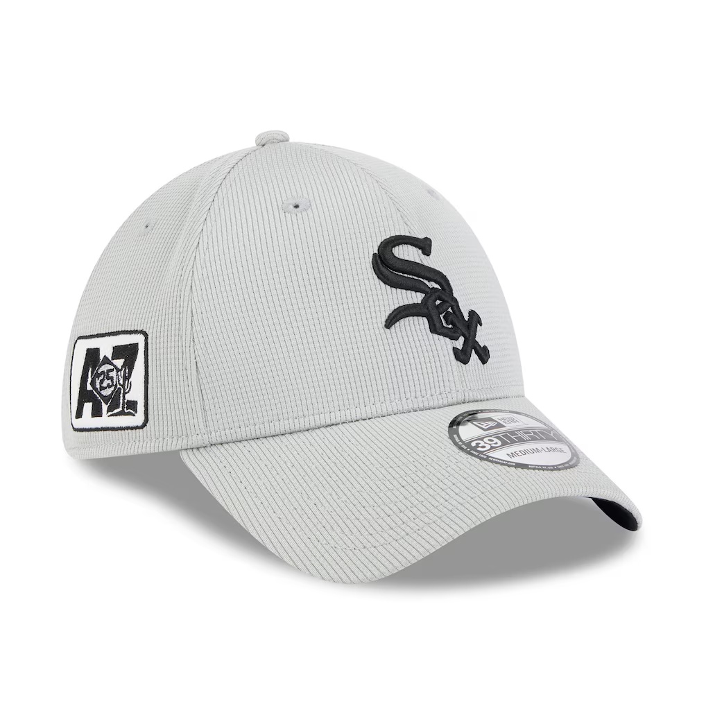 Chicago White Sox New Era 2025 Spring Training 39THIRTY Flex Hat – Gray
