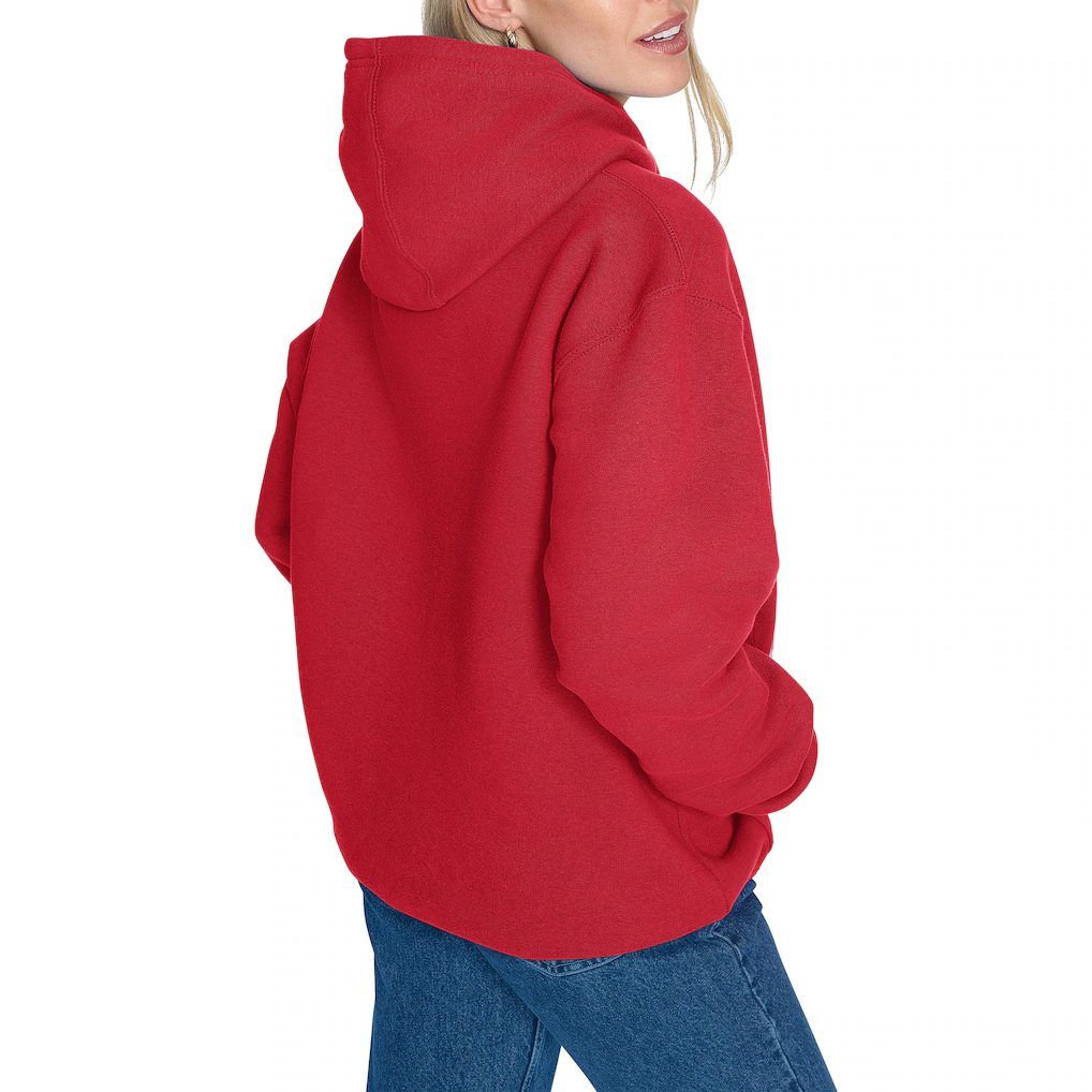 Detroit Pistons Starter Women's Arch Stripe Fleece Hoodie - Red