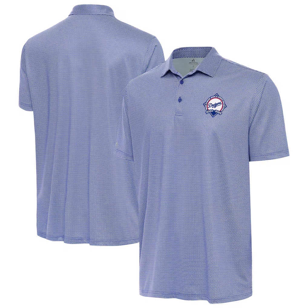 Los Angeles Dodgers Antigua Back-to-Back World Series Champions Rings Polo - Heather Royal