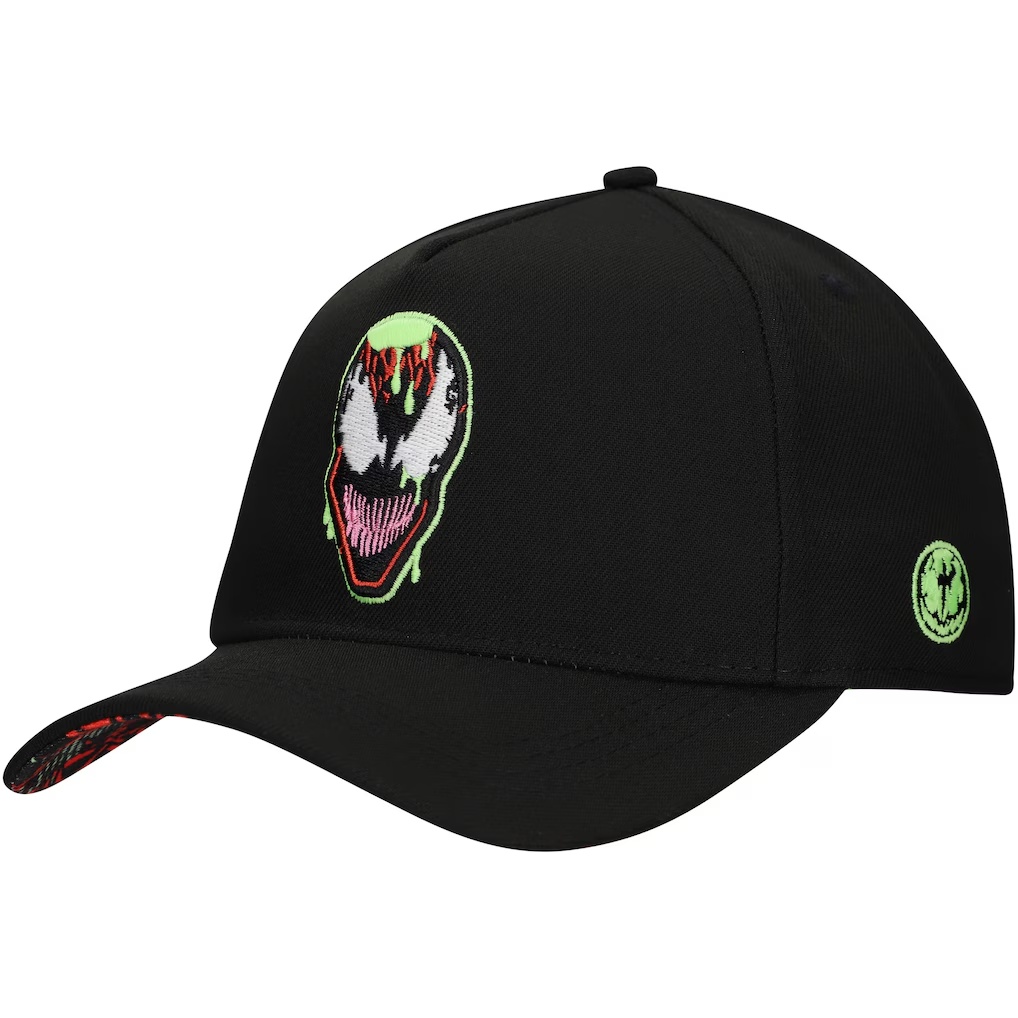 4833-Carnage-Glow-in-the-Dark-Radioactive-A-Frame-Adjustable-Hat-Black-3.jpg Carnage Glow-in-the-Dark Radioactive A-Frame Adjustable Hat - Black