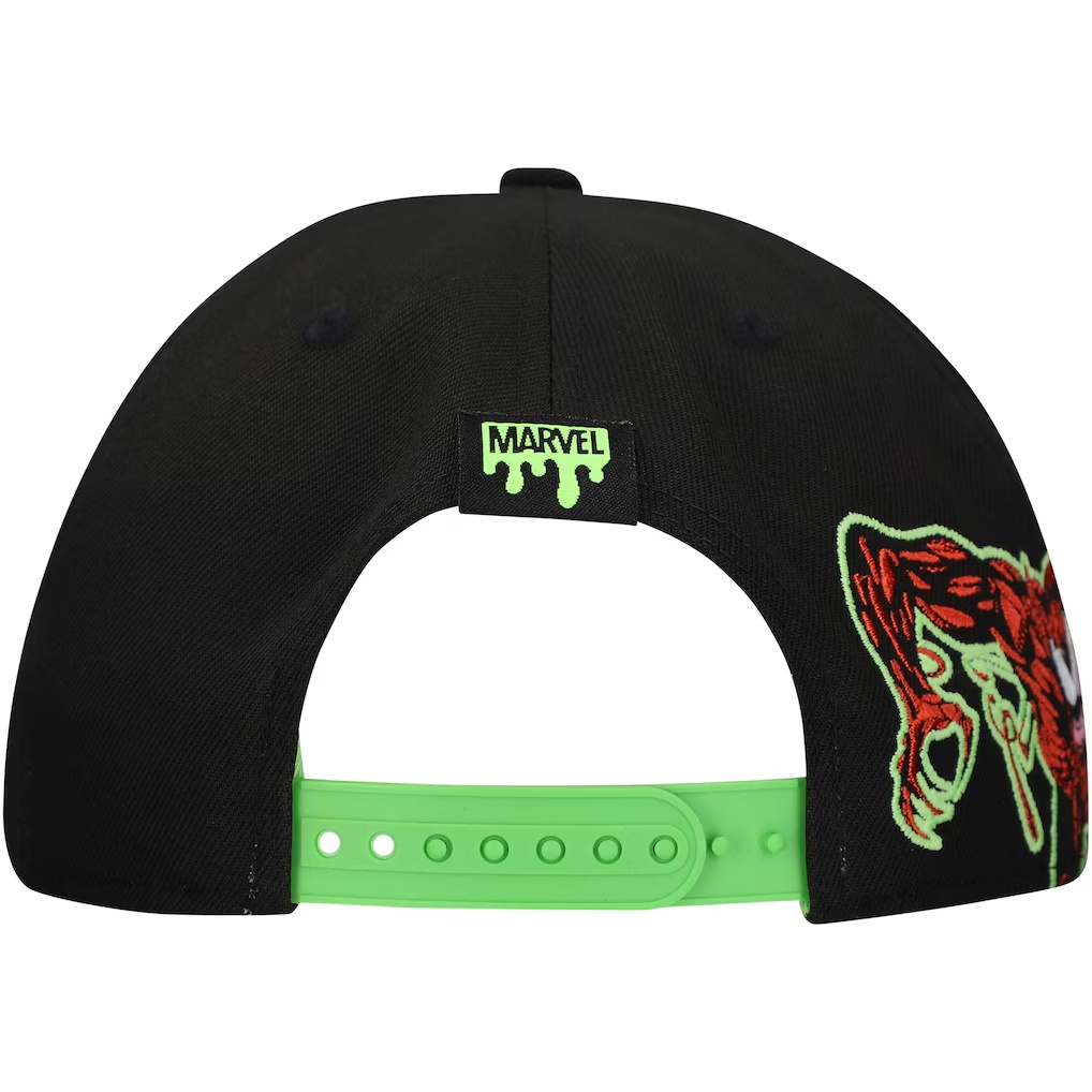4833-Carnage-Glow-in-the-Dark-Radioactive-A-Frame-Adjustable-Hat-Black-4.jpg Carnage Glow-in-the-Dark Radioactive A-Frame Adjustable Hat - Black