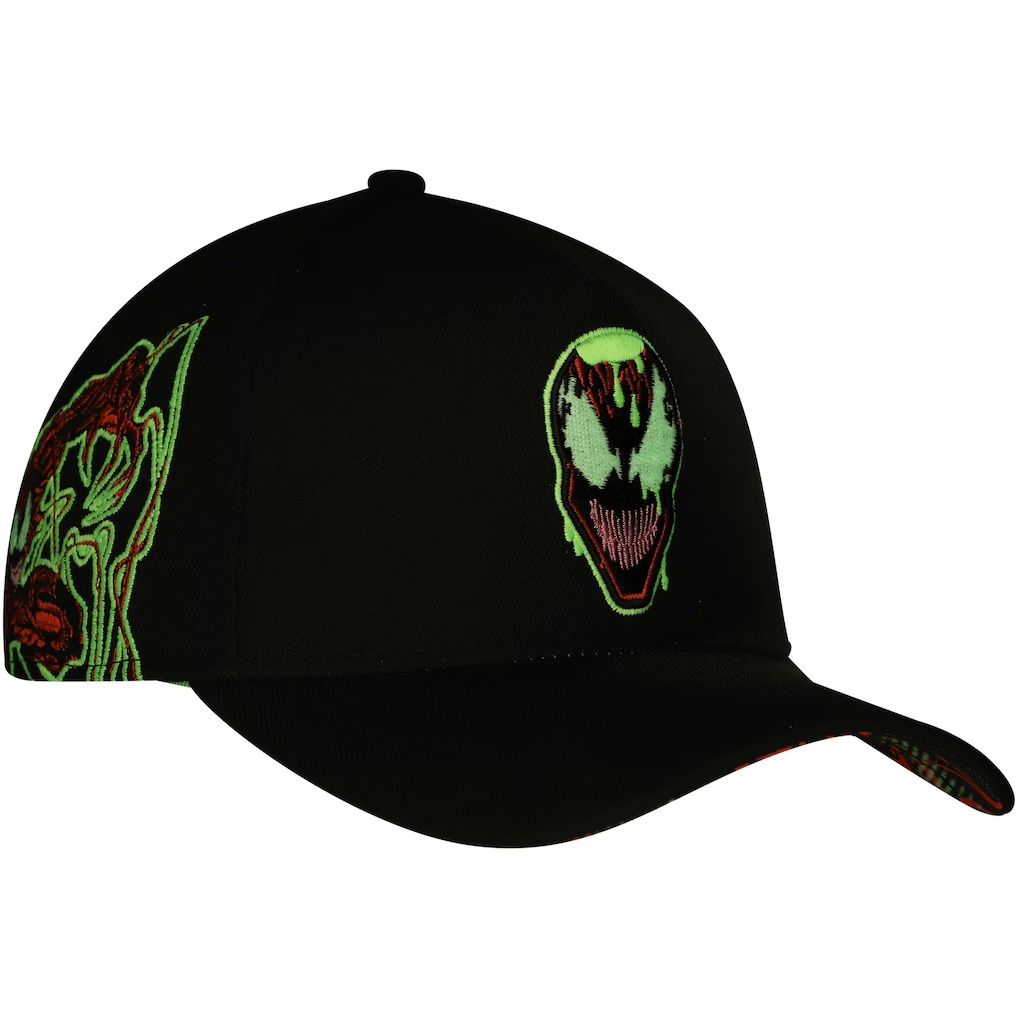 4833-Carnage-Glow-in-the-Dark-Radioactive-A-Frame-Adjustable-Hat-Black-5.jpg Carnage Glow-in-the-Dark Radioactive A-Frame Adjustable Hat - Black