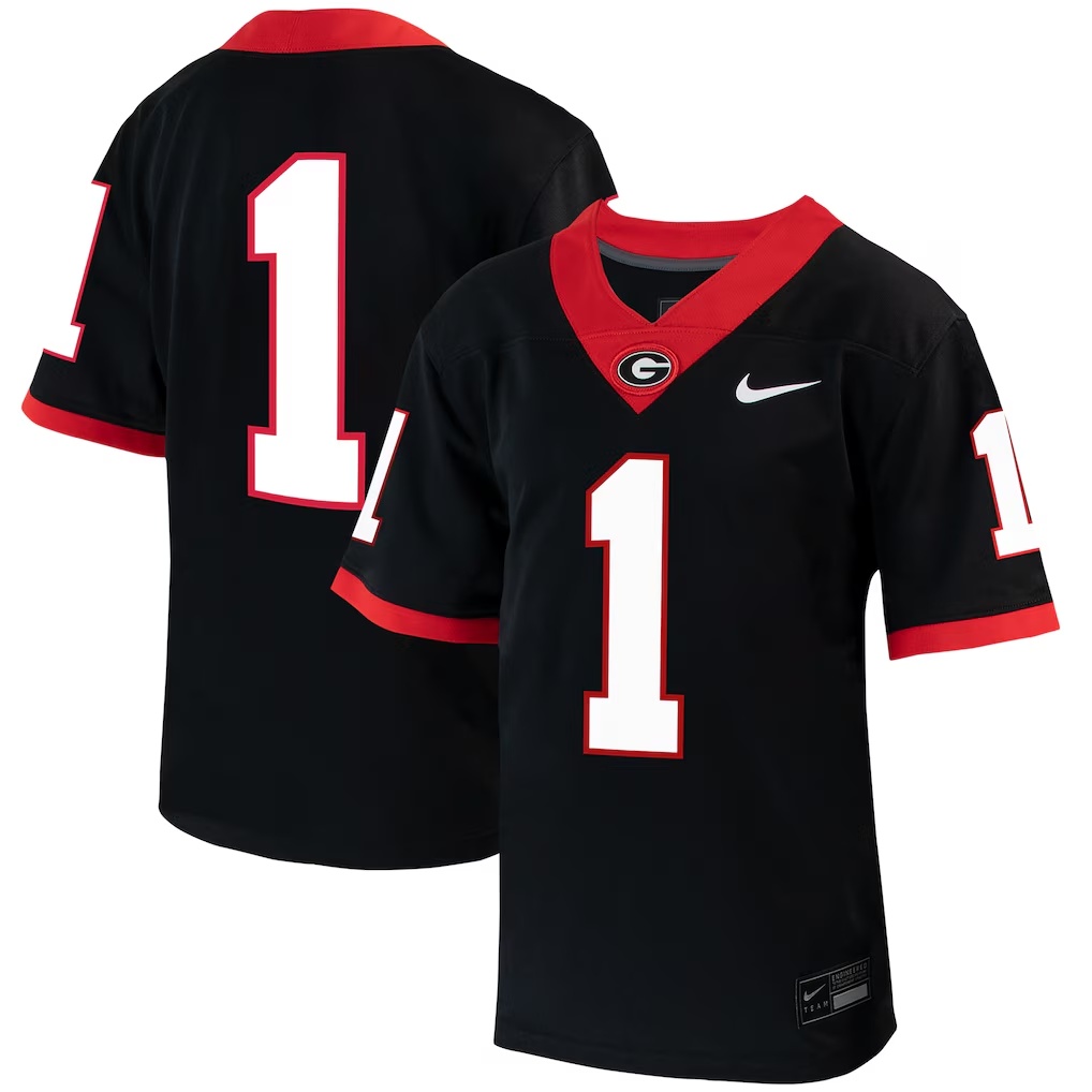 #1 Georgia Bulldogs Nike Youth Alternate Untouchable Jersey - Black