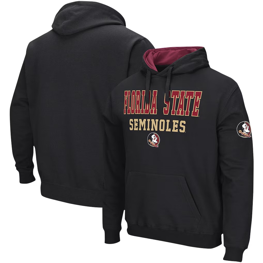 Florida State Seminoles Colosseum Sunrise Pullover Hoodie - Black