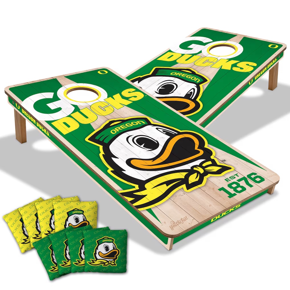 Oregon Ducks YouTheFan 2' x 4' Cornhole Game with Bags