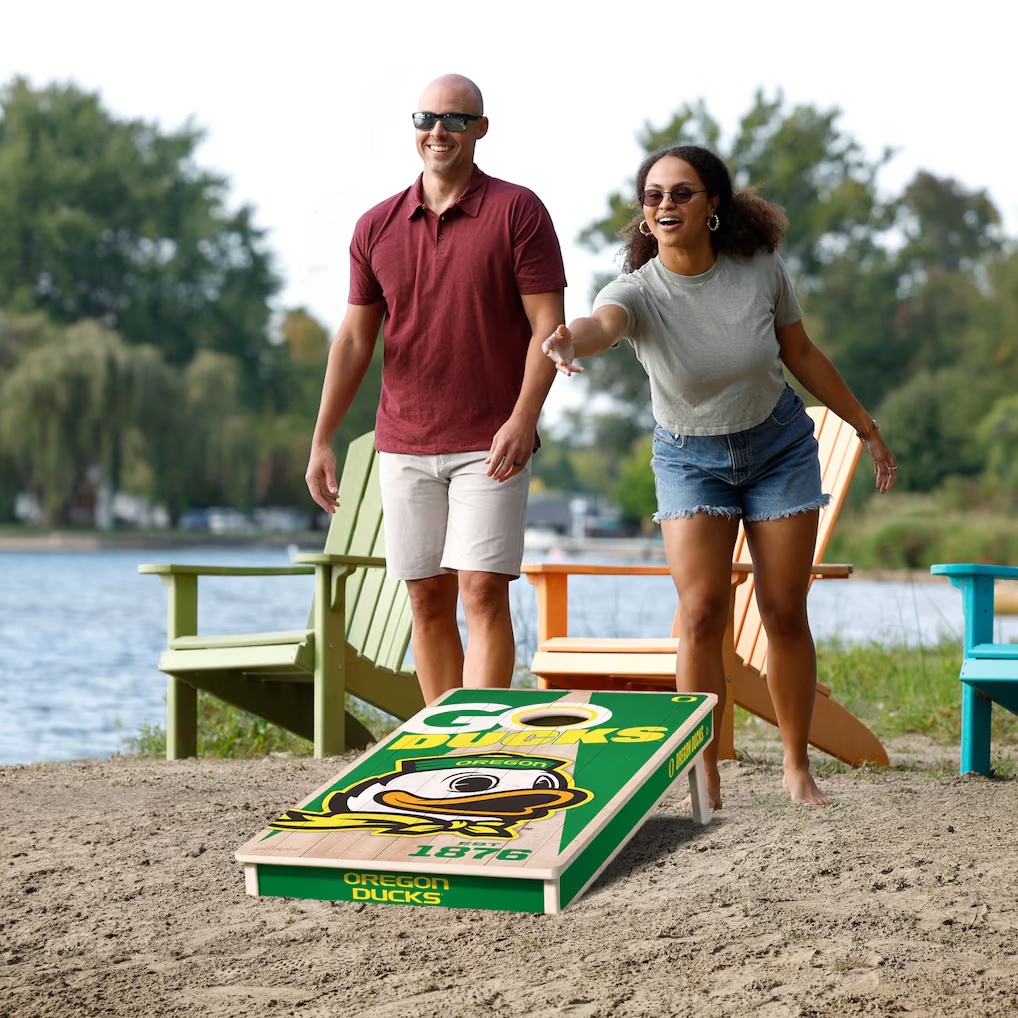 Oregon Ducks YouTheFan 2' x 4' Cornhole Game with Bags
