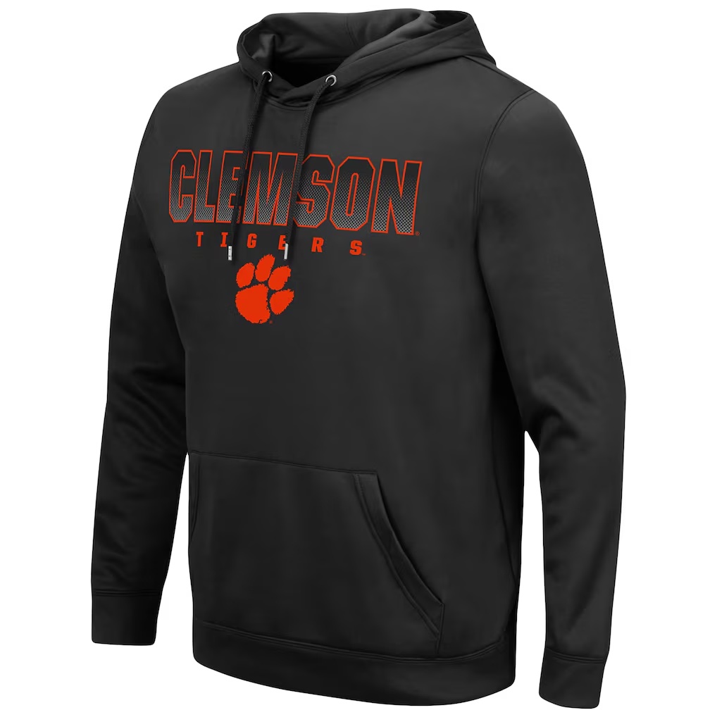 Clemson Tigers Colosseum Blackout 3.0 Pullover Hoodie - Black