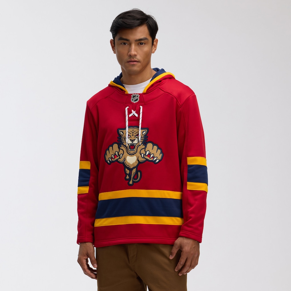 Florida Panthers Fanatics 2026 NHL Winter Classic Lace Collar Hoodie - Bright Cardinal
