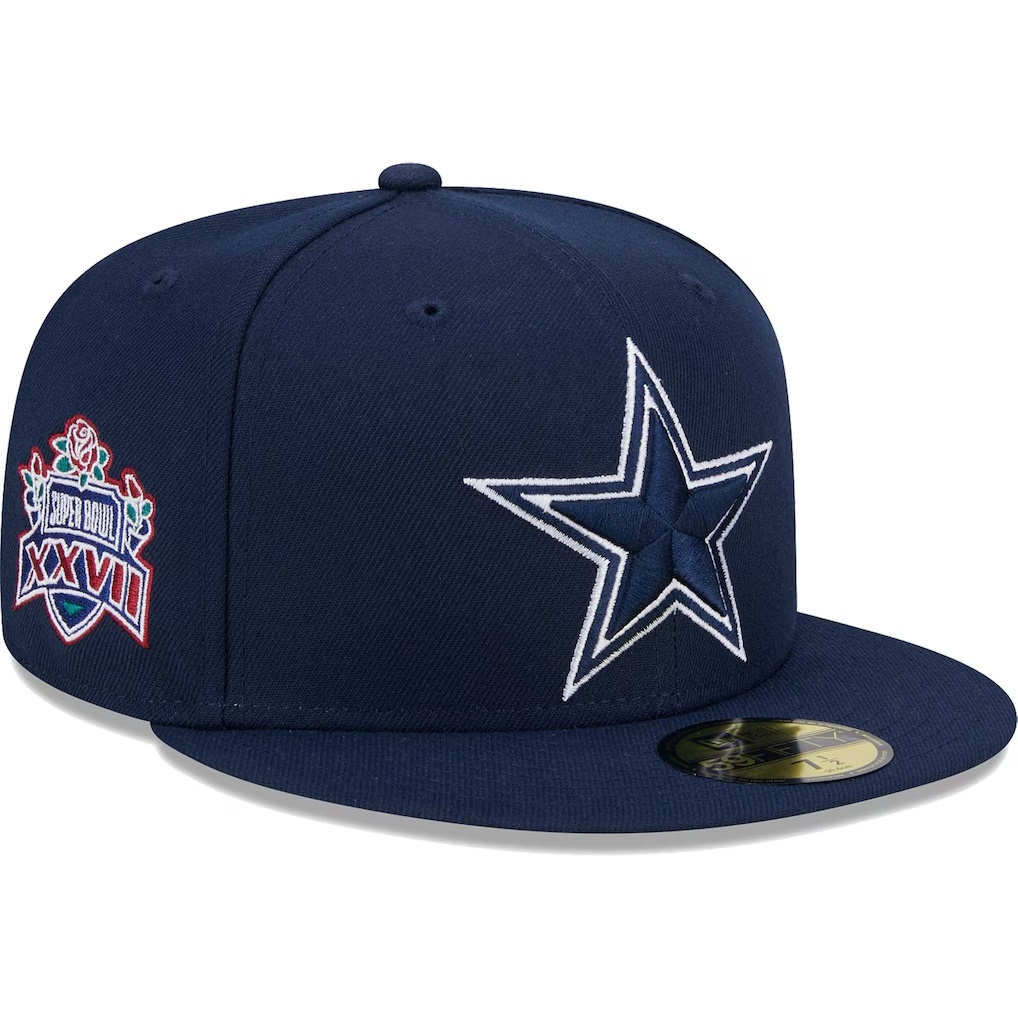 Dallas Cowboys New Era Main Patch 59FIFTY Fitted Hat - Navy