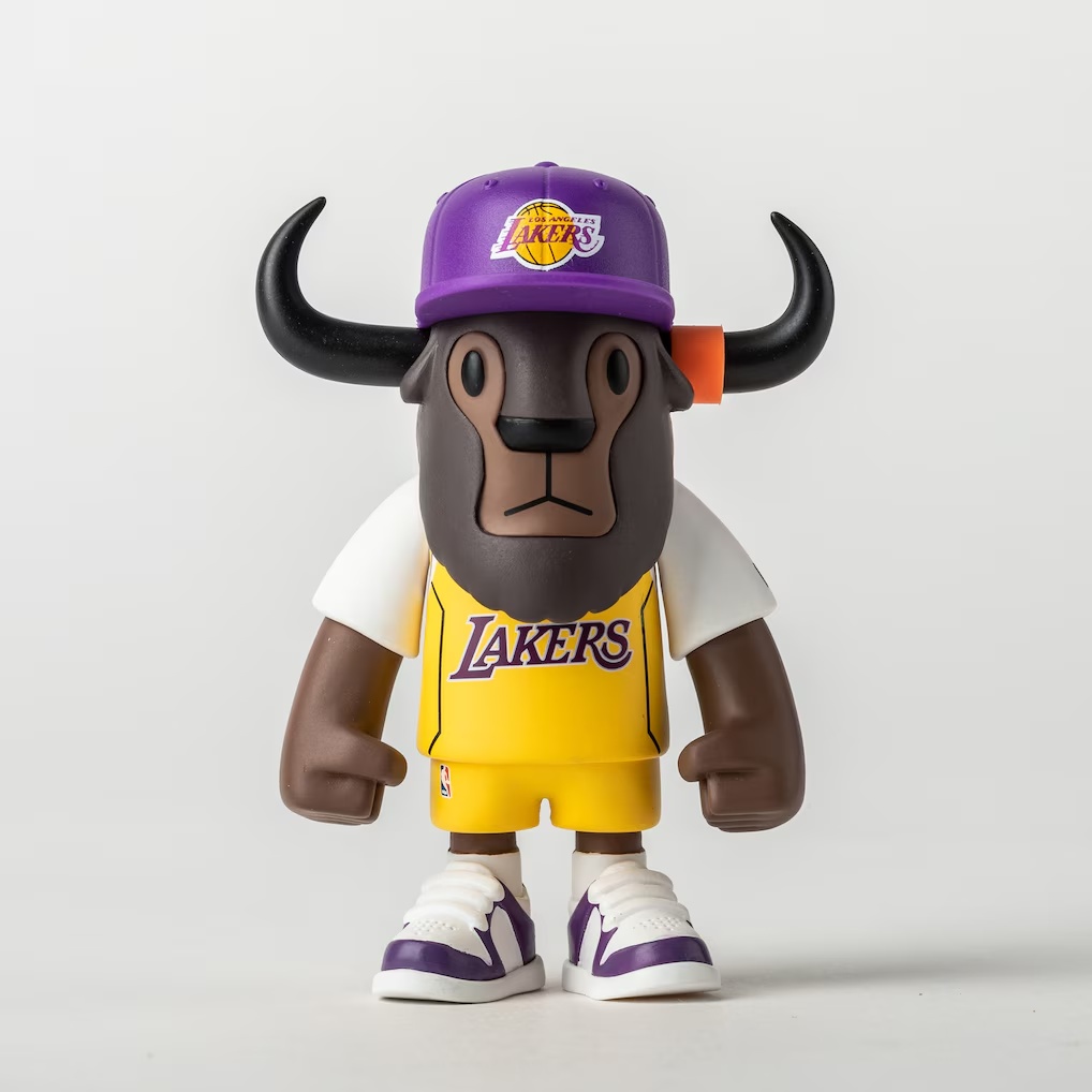 Los Angeles Lakers New Era Mini Buffalo Figure