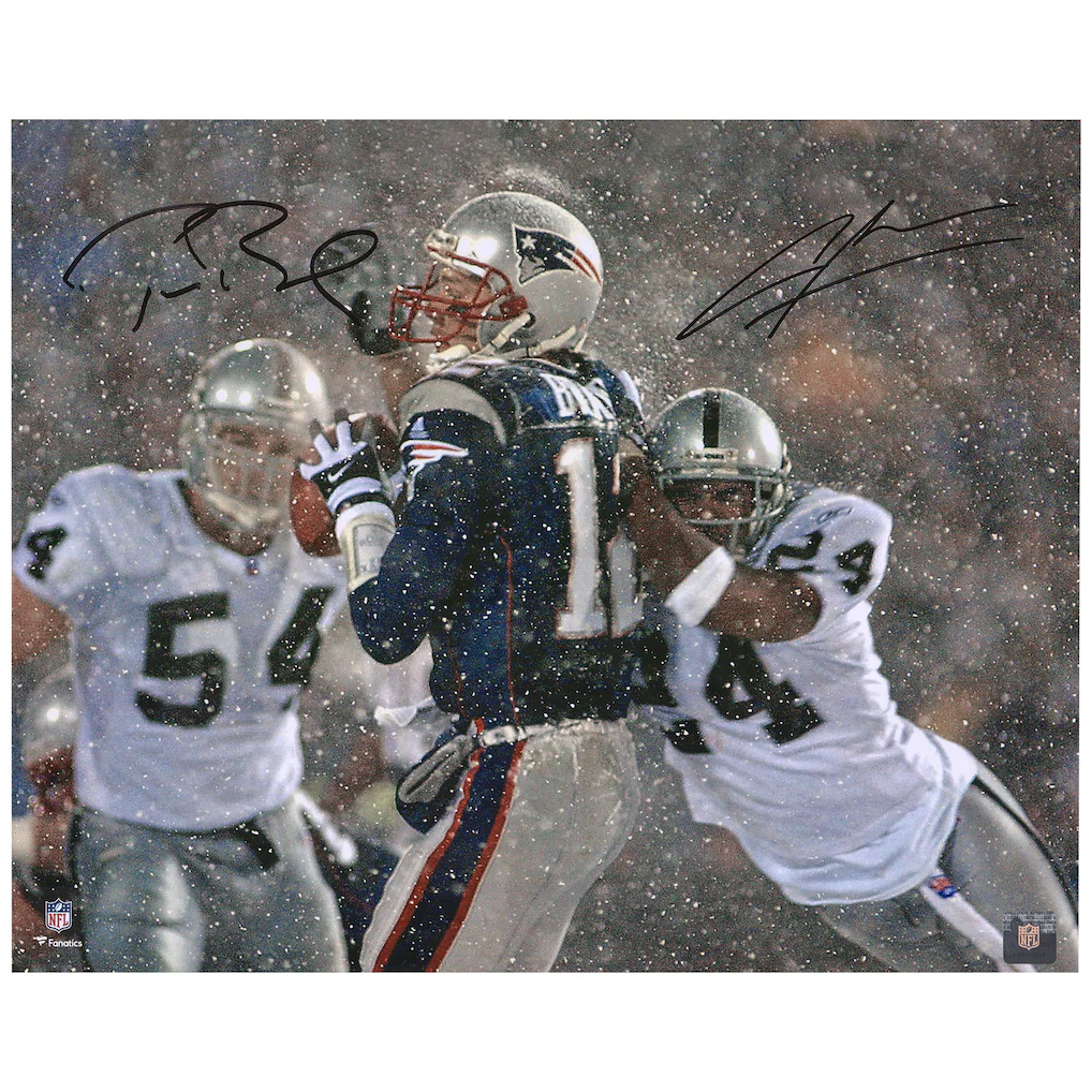 Tom Brady & Charles Woodson New England Patriots & Oakland Raiders Fanatics Authentic Multi-Signed 16'' x 20'' Tuck Rule Photograph