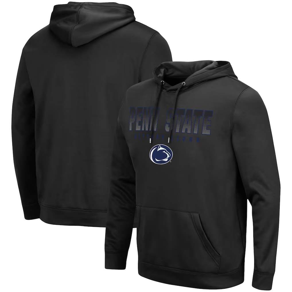 Penn State Nittany Lions Colosseum Blackout 3.0 Pullover Hoodie - Black