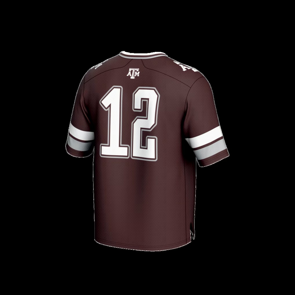 5563-12-Texas-A-M-Aggies-GameDay-Greats-Lightweight-Collegiate-Football-Fashion-Jersey-Maroon-3.jpg #12 Texas A&M Aggies GameDay Greats Lightweight Collegiate Football Fashion Jersey - Maroon
