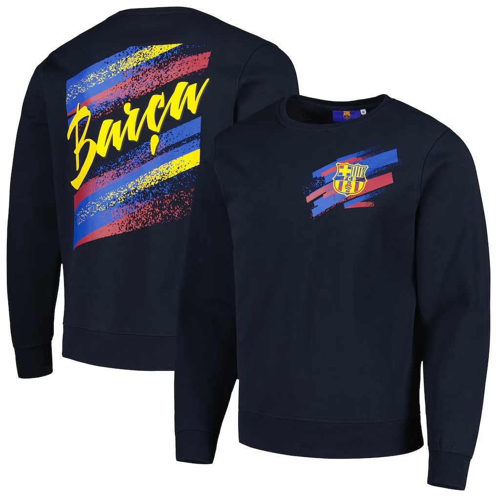 Barcelona Vintage Pullover Sweatshirt - Navy
