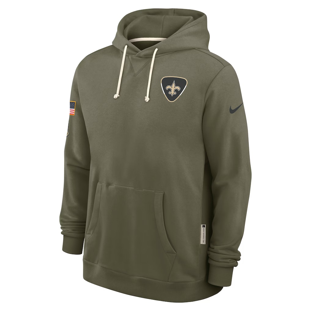 5618-New-Orleans-Saints-Nike-2025-Salute-to-Service-Sideline-Standard-Issue-Dri-FIT-Hoodie-Olive-4.jpg New Orleans Saints Nike 2025 Salute to Service Sideline Standard Issue Dri-FIT Hoodie - Olive