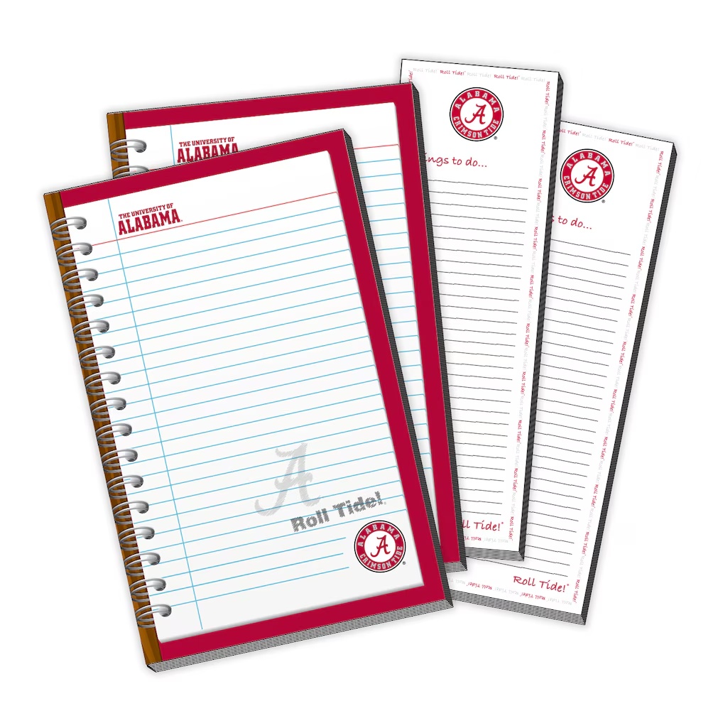 Alabama Crimson Tide 4-Pack Memo Pad & Things To Do Pad