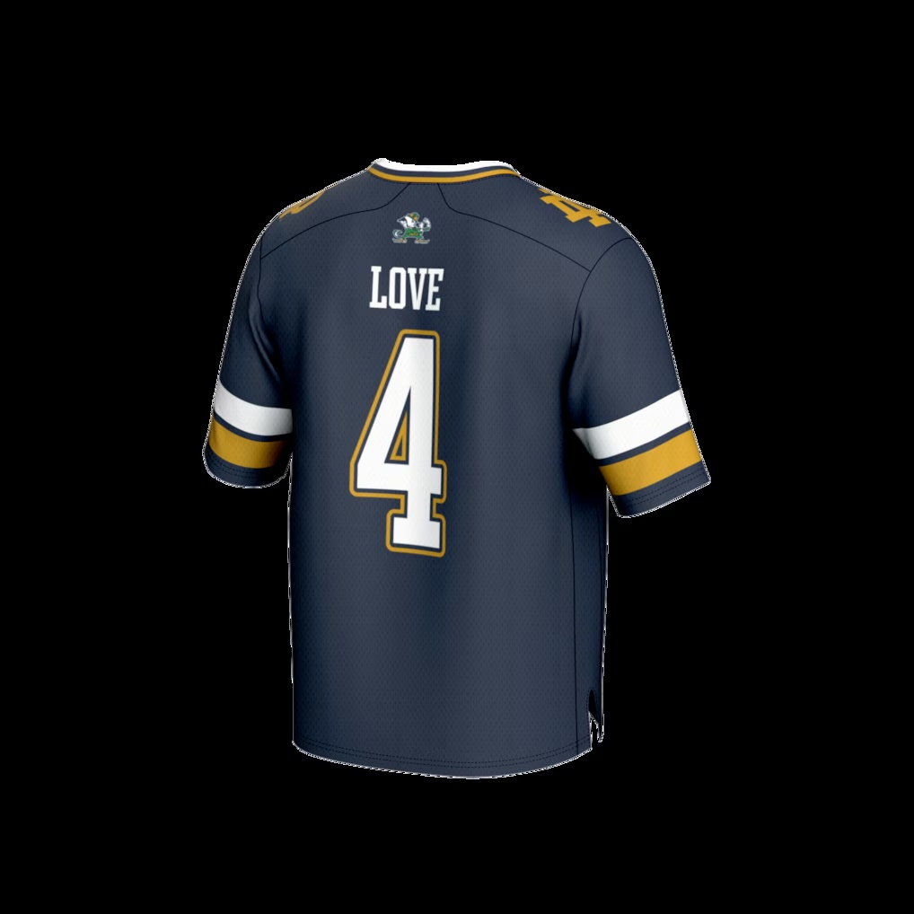 572-Jeremiyah-Love-Notre-Dame-Fighting-Irish-GameDay-Greats-Youth-Football-Fashion-Jersey-Navy-3.jpg Jeremiyah Love Notre Dame Fighting Irish GameDay Greats Youth Football Fashion Jersey - Navy