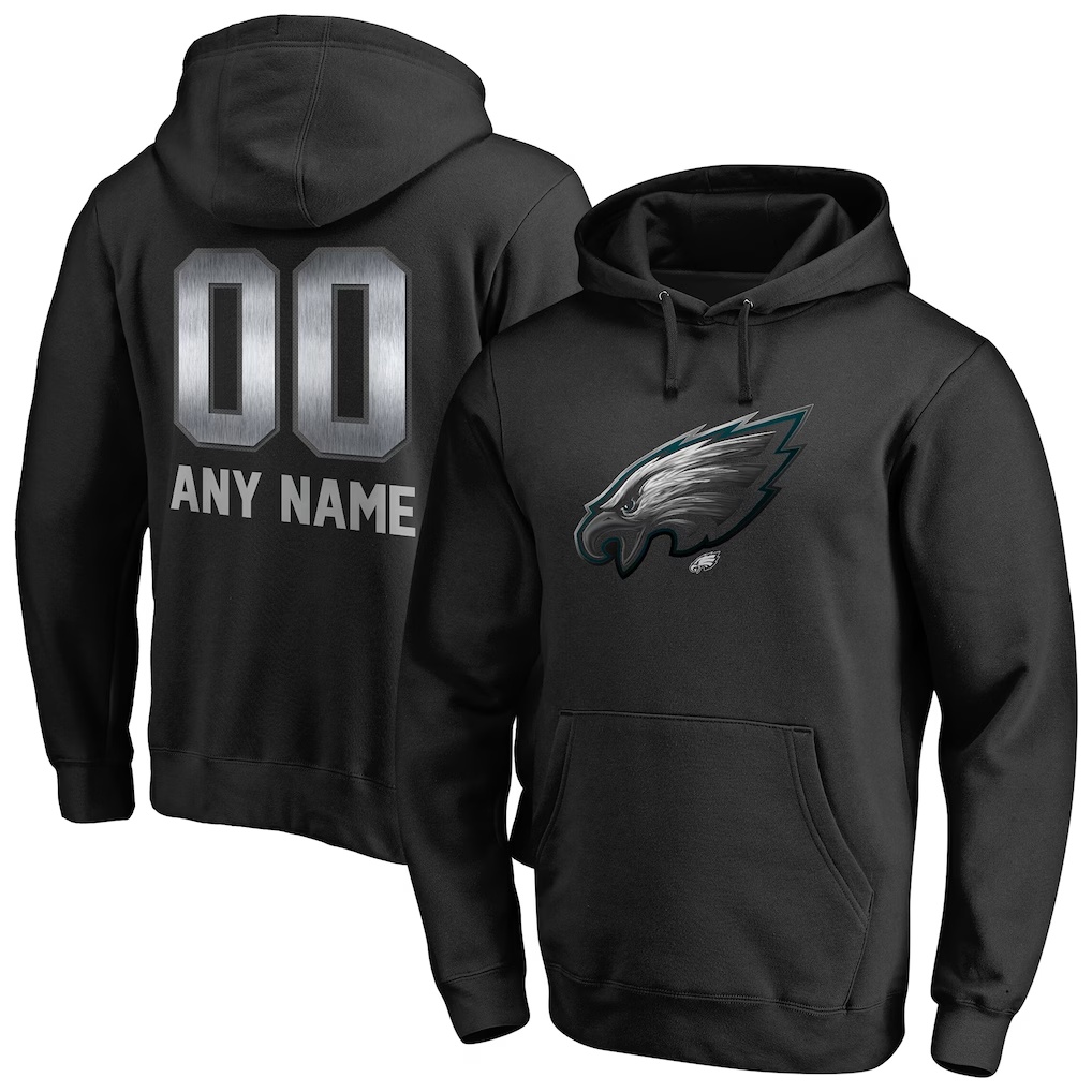 5783-Philadelphia-Eagles-Personalized-Midnight-Mascot-Pullover-Hoodie-Black-1.jpg Philadelphia Eagles Personalized Midnight Mascot Pullover Hoodie - Black