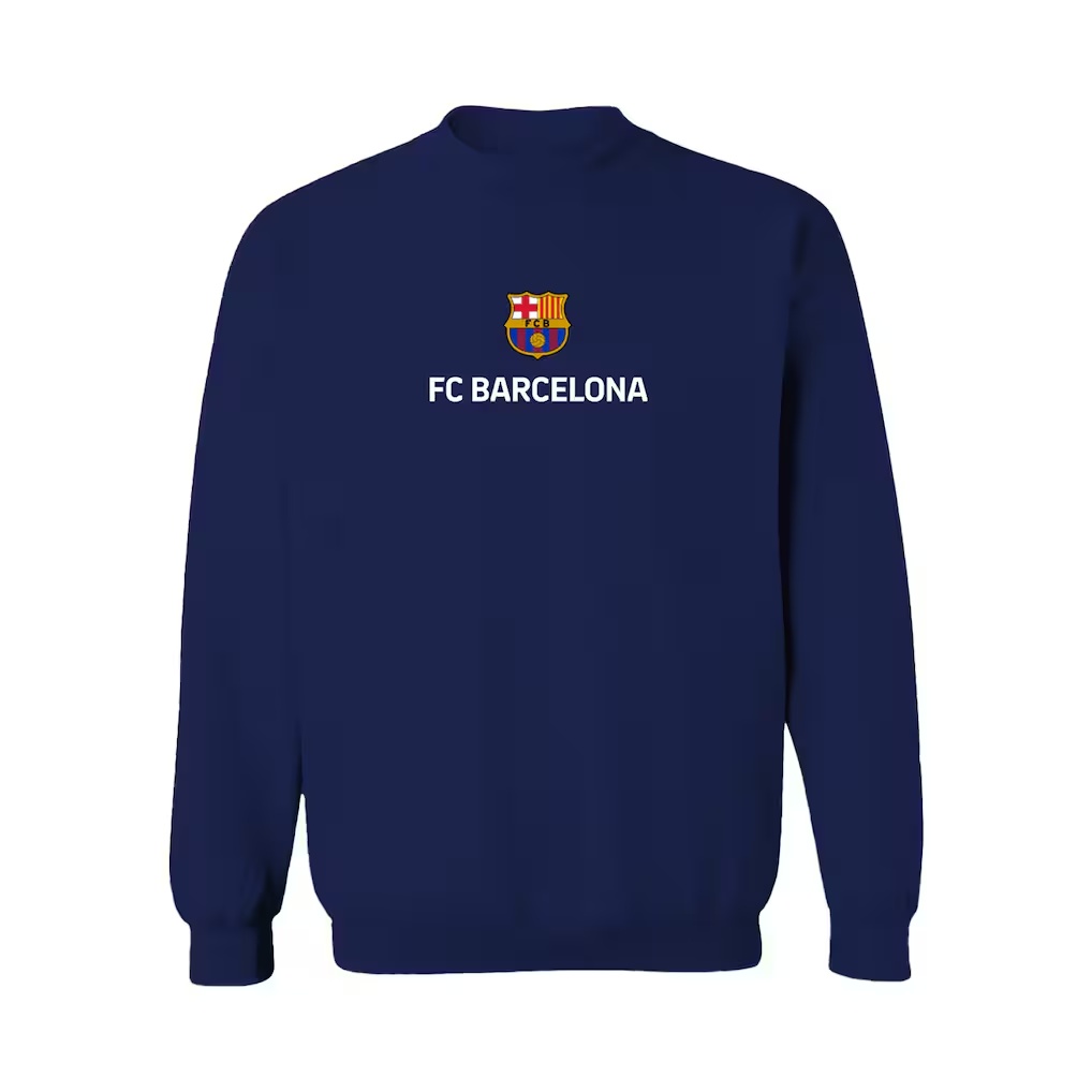 Barcelona Vive La Fete Women's Color Badge Pullover Sweatshirt - Navy