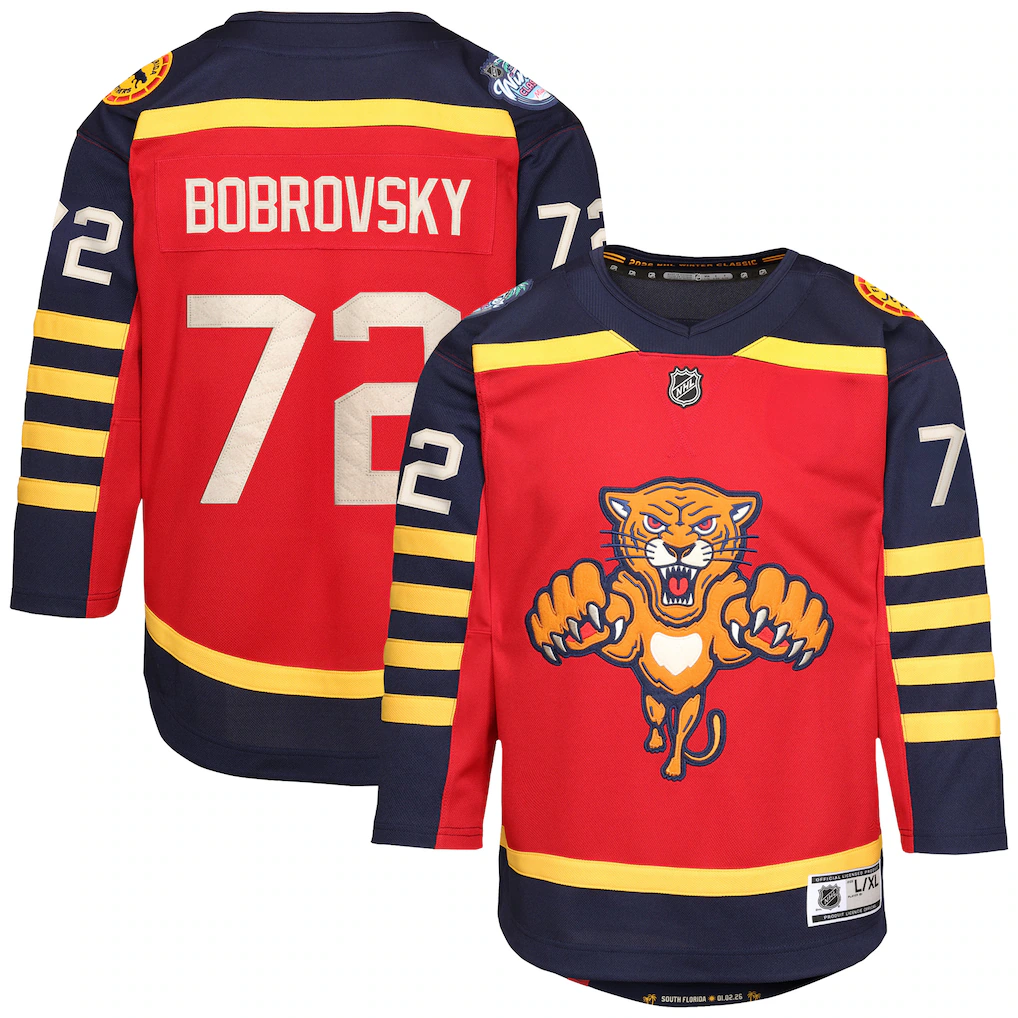 5808-Sergei-Bobrovsky-Florida-Panthers-Outerstuff-Youth-2026-NHL-Winter-Classic-Premier-Jersey-Red-1.webp Sergei Bobrovsky Florida Panthers Outerstuff Youth 2026 NHL Winter Classic Premier Jersey - Red