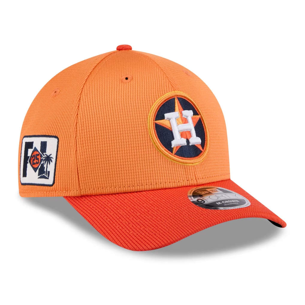 Houston Astros New Era 2025 Spring Training 9FORTY Adjustable Hat - Orange