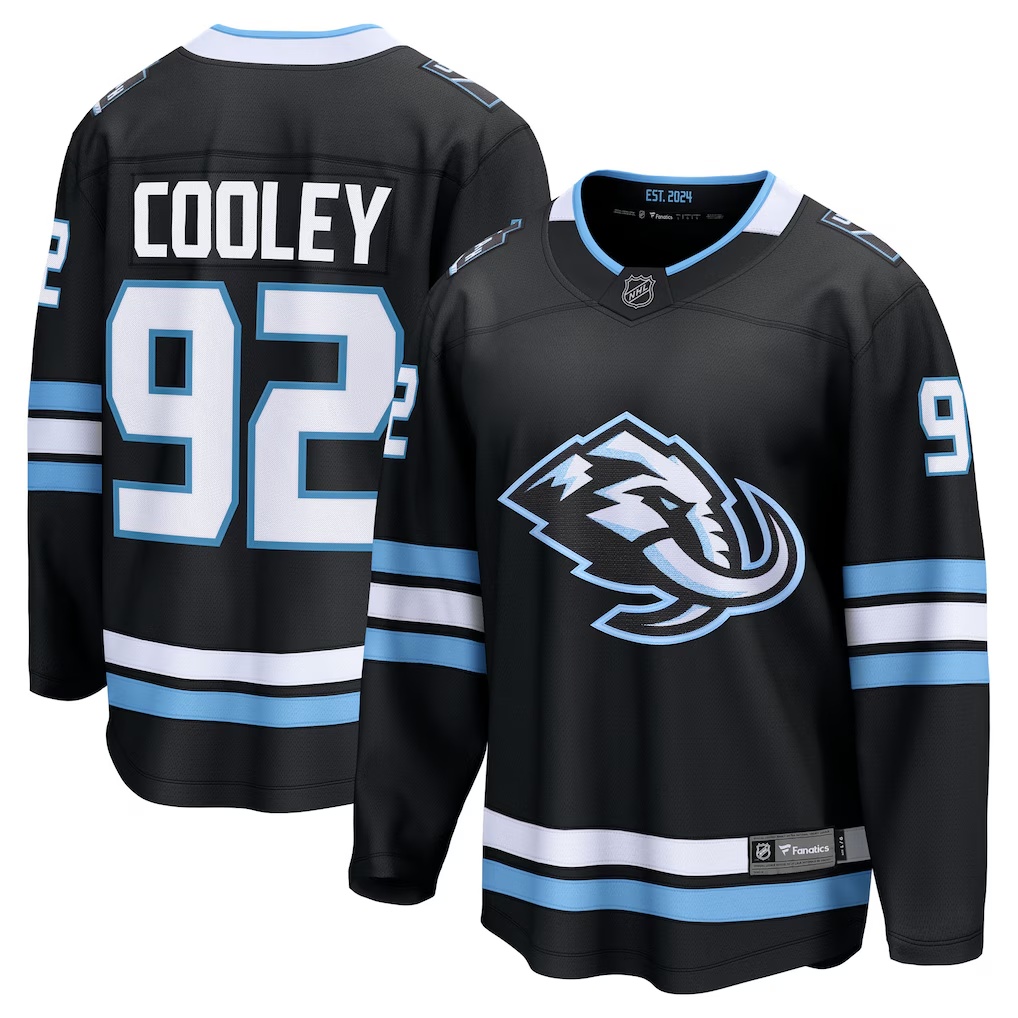 Logan Cooley Utah Mammoth Fanatics Home Breakaway Player Jersey - Black