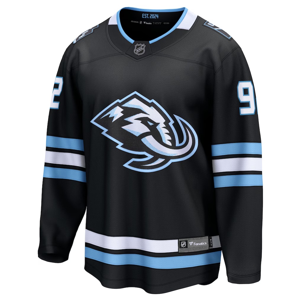 Logan Cooley Utah Mammoth Fanatics Home Breakaway Player Jersey - Black