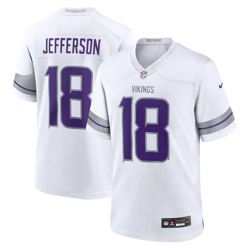 Justin Jefferson Minnesota Vikings Nike Youth Game Jersey - White