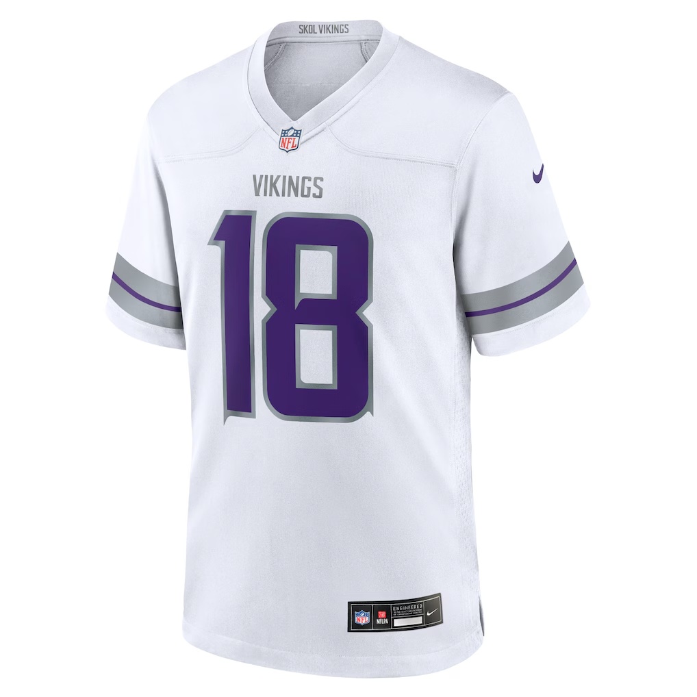 Justin Jefferson Minnesota Vikings Nike Youth Game Jersey - White